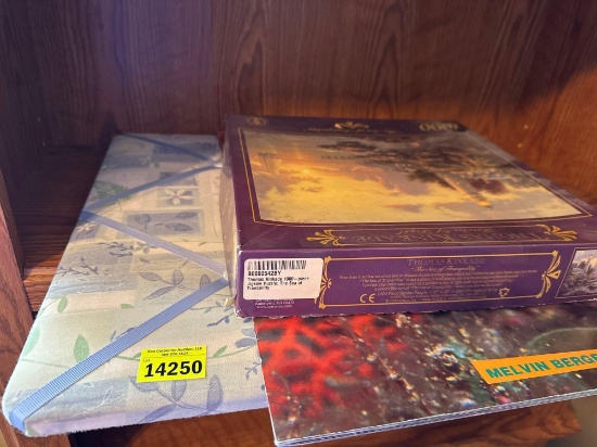 Thousand piece puzzle, life in a coral reef book, pinup board