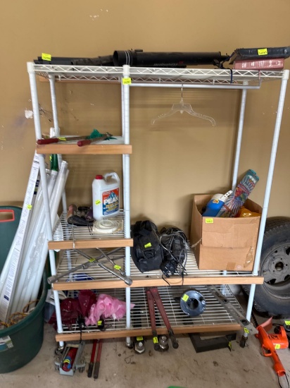 Wire shelves Only, items on shelf and under the shelf are not included, bring help to move