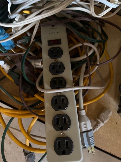 Extension cords power strip