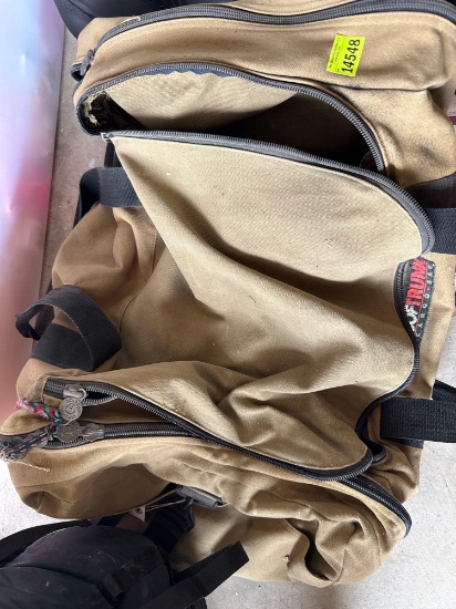 army bag and life jackets