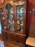 China cabinet, 52 x 14 x 82 inches, items in cabinet are not included, bring help to move.
