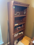 Wooden bookshelf. Contents inside are not included. Please bring help to move