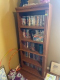 Wooden book shelf. Contents are not included. Please bring help to move