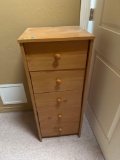 Chest of drawers, 16 x 16.5 x 39.5 inches