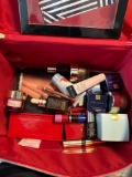 Make up, makeup bag and estee lauder