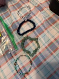4 beaded bracelets