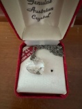 Australian crystal heart shape necklace