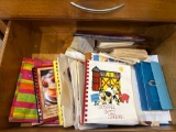 cookbook and seashells