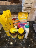 Glue, medication, organizing binder, cleaning