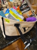 Bag, cleaning supplies