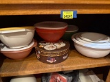 Bowls, some have lids
