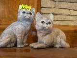 Pair of ceramic cats
