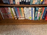 Shelf of VHS movies
