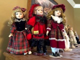 3 Porcelain dolls