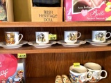 4 teacups and saucer sets