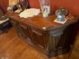 Wooden cabinet, bring help to move, items not included