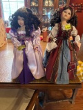 2 porcelain dolls