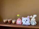 Home decor, rabbits, and candles