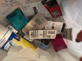 wipes, hand sanitizer, screws