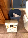 Wastebasket with soap