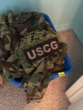 Army clothes and basket