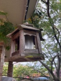 Wooden light bird house