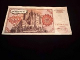 German 500 Deutsche Mark banknote
