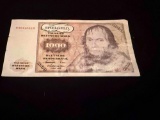 German 1000 Deutsche Mark banknote