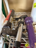 Antifreeze weatherstripping, cocking gun, flashlight, air pump