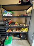 Metal shelf, items not included bring help to move 48X 18X 71 inches
