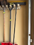 Snow shovel, broom