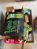 Box of mixed. Pop, sparkling water, vegetable juice etc
