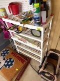 white plastic shelf only