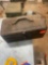 Metal box with hole saw bits