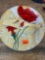Decorative cake plate with serve knife