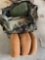 Camo bag with sleeping bags
