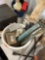 Pieces to a ice cream maker with grease gun, Filter element, Metal electrical box