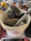 Weed eater head, mason jar, metal pipe and more