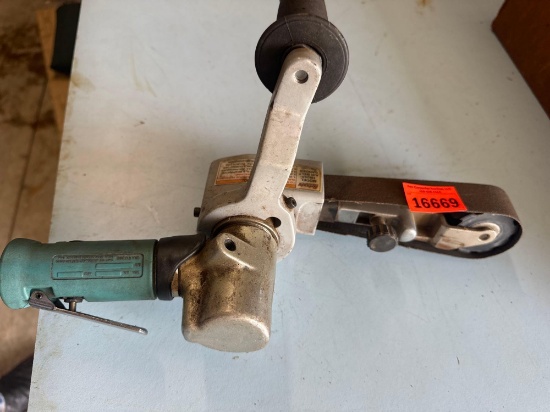 Air belt sander