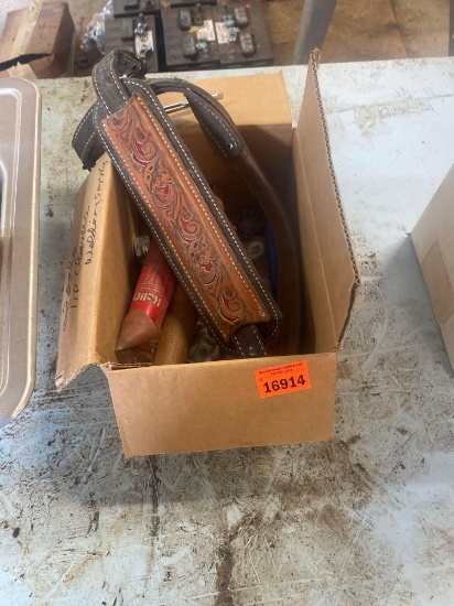 Basin wrench, bolts, clamps and other items