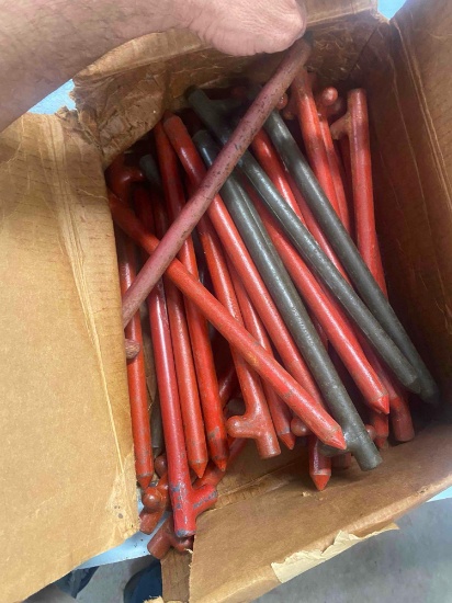 Box of yard stakes