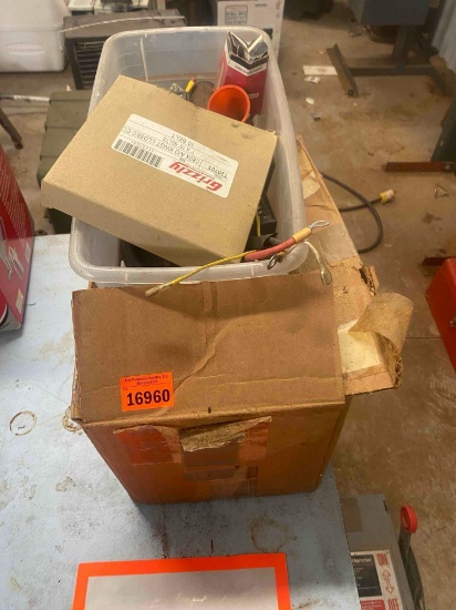 Box tape, belts and other items