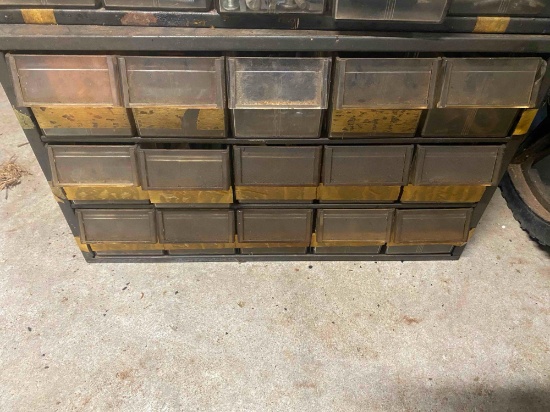 Small parts storage cabinet Contents included *BUYER IS RESPONSIBLE FOR LOADING*