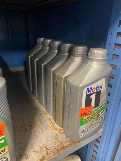 6 Unopened bottles of motor oil Contents unknown