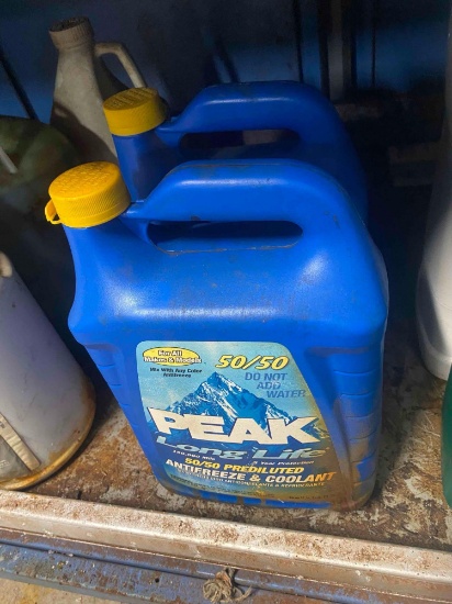 2 unopened Peak antifreeze Contents unknown