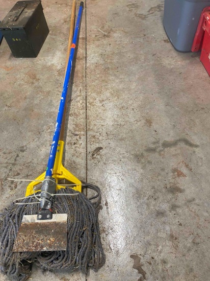Industrial mop and a scraper