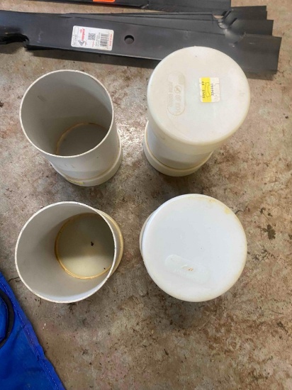 PVC pipe with caps