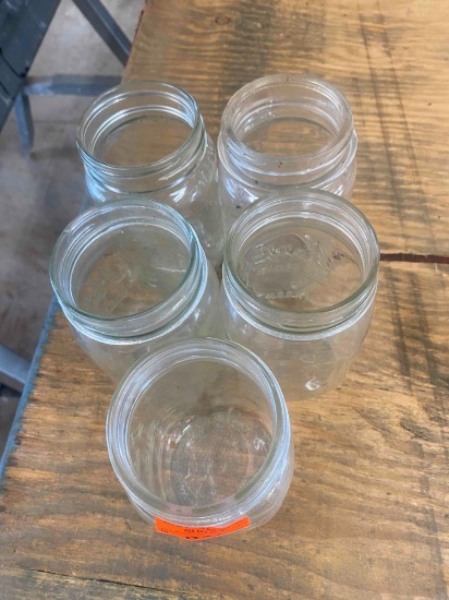 5 mason jars