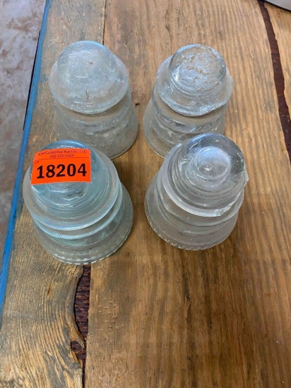 Glass electrical insulators