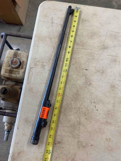 Gun barrel with no markings
